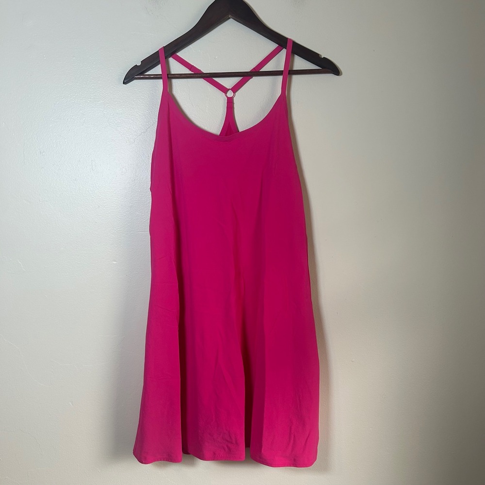 Outdoor Voices Women's Pink Spaghetti Strap Athletic Dress Size L